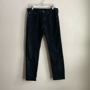 Levi’s 502 faded black taper denim jeans
